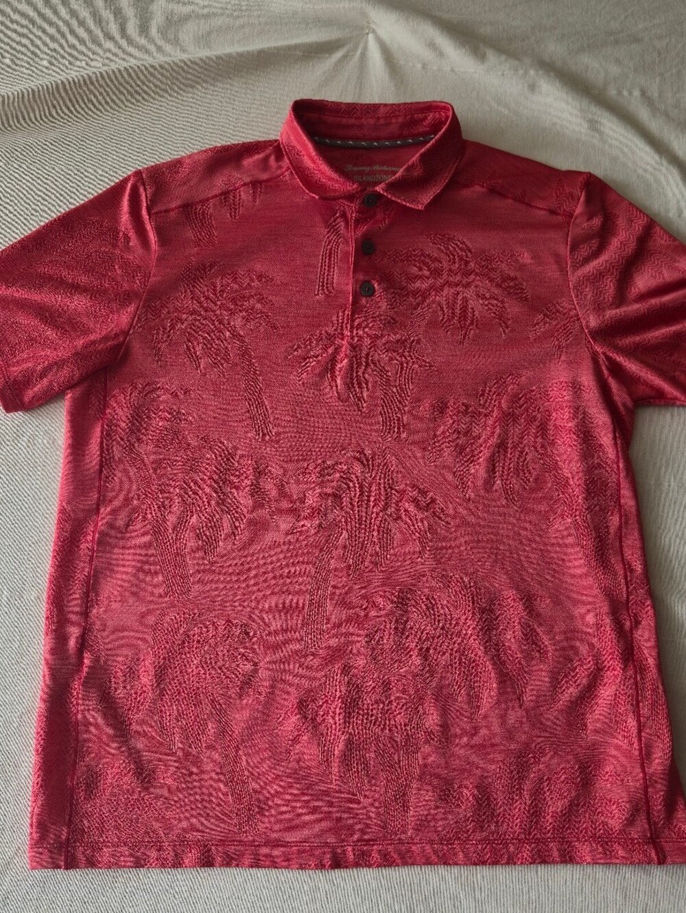 Tommy Bahama IslandZone Men's Medium Red Polo Shirt